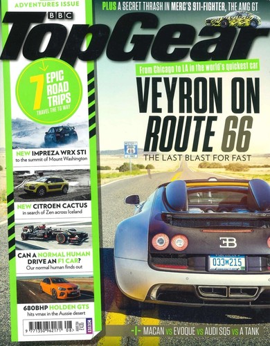 BBC Top Gear Magazine: Issue #259, Veyron on Route 66, Ferrari, F1, Aug 2014 - Picture 1 of 3