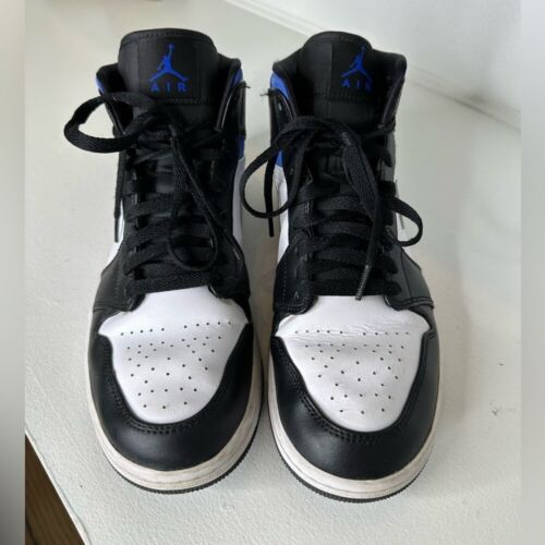 Air Jordan 1 Mid Racer Blue 2021 Mens Size 9.5, Women’s 11. - Picture 3 of 9
