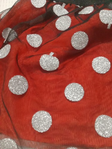 Girls Tutu Skirt Size 6/7 Cat & Jack Black and Orange Polka-dot Pumpkin - Picture 3 of 21