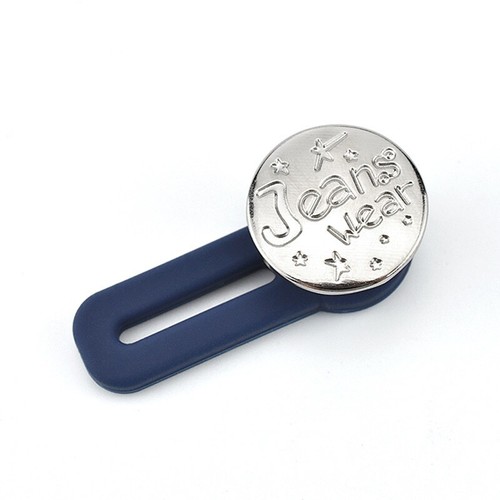 Botón de Pantalón, Extensor de Cintura, Botón Metálico de Silicona Ajustable - Imagen 8 de 16