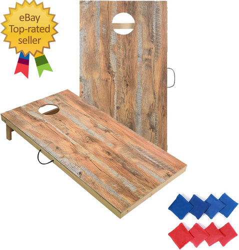Solid Wood Premium Corn Hole Outdoor Game Set, 2 Regulation and Waterproof Cornh - Picture 8 of 12