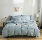 3D Gray Small Grid Simple KEP3009 Bed Pillowcases Quilt Duvet Cover Kay