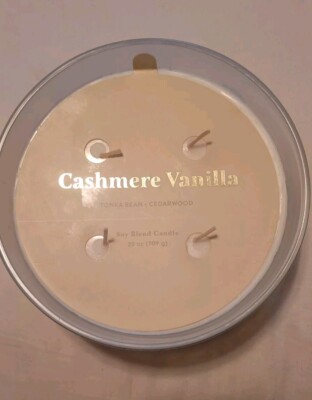 Threshold CASHMERE VANILLA 4 Wic Candle 25oz HARRY STYLES SCENT! 