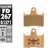 Honda VT 750 C2 SHADOW ABS 2010-2024 Galfer Rear Brake Pads