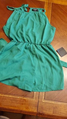 Lulus Women's Made With Love Green Sleeveless Romper Size Large XL - Picture 6 of 7