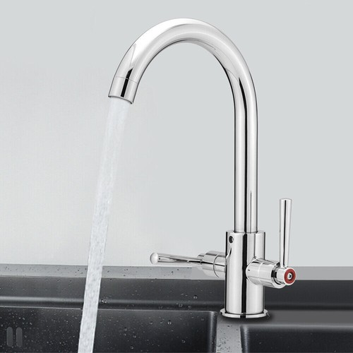 Home Kitchen Faucet 2 Handle Basin Bathroom Mixer Hot/Cold Water Tap US Post - Picture 6 of 15