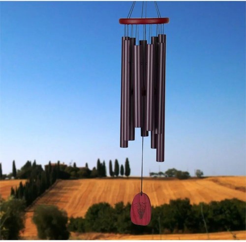 WOODSTOCK CHIMES - Chimes of TUSCANY WORLD MUSIC 27'' CTS Burgundy - Picture 2 of 6