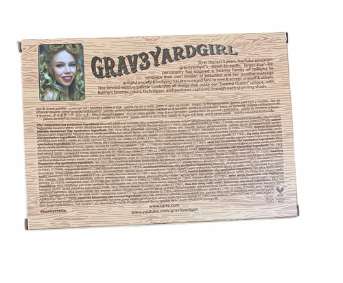 Tarte Grav3yardgirl Grav3Yard Girl Swamp Queen Eye & Cheek Palette Brand New - Picture 3 of 4