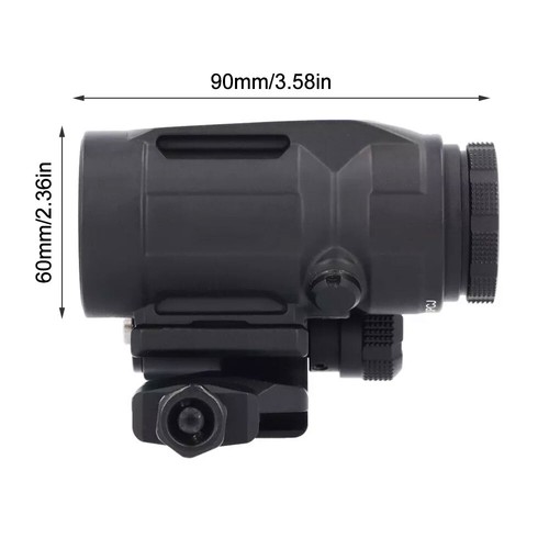 Micro 5x24mm Magnifier Scope With Flip-To-Side QR Mount Tactical for Hunting - Picture 7 of 13