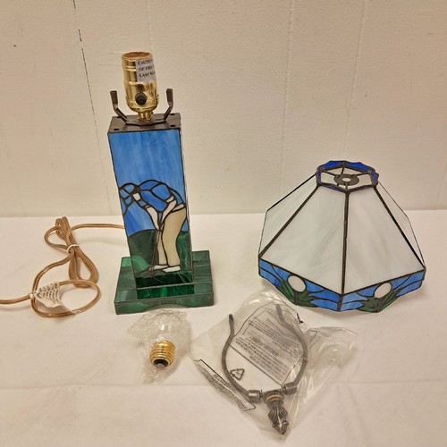 New Golf Theme Stained Slag Glass Night Table Desk Lamp