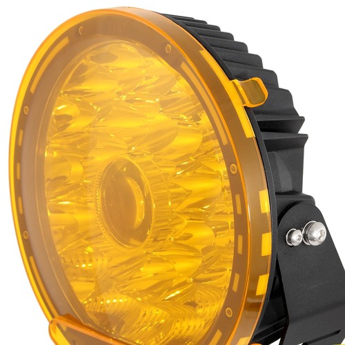 AUXBEAM 9INCH Amber Light Cover Shield For LED Driving Light Round Light Pods - Foto 11 di 12