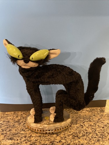VTG GEMMY CAT Halloween “ Fraidy Cat”-cat Moves And Sings