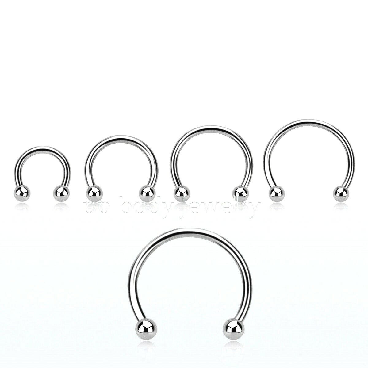 Surgical steel septum horseshoe deals