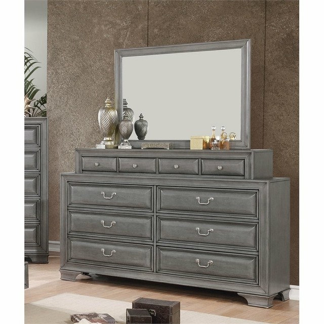 Furniture Of America Daphne Traditional 12 Drawer Dresser And