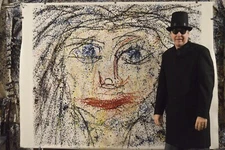 Mark Little Professional Artist Canvas￼ painting￼ 72”X 60”Abstract,Modern,XL,6ft