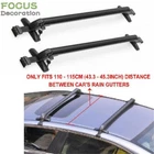 Universal Car Top Luggage Roof Rack Cross Bar Adjustable Window Frame 43.3''