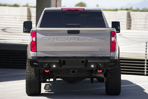 Rear Bumper for 2020-2025 GMC Sierra/Chevy Silverado 2500/3500 with LED Lights - Picture 2 of 6