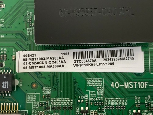TCL 50S421(LDAA) Repair Kit, Power Supply, Main Board, T-Con Board (A53) - Picture 3 of 7
