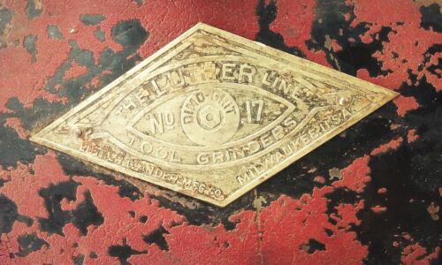 Vintage antico ghisa Lutero manovella banco morsetto supporto smerigliatrice strumento affilatrice - Foto 3 di 16
