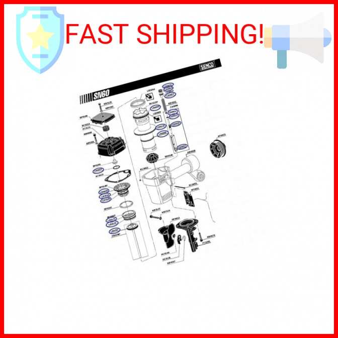 21-Piece O-Ring Rebuild Kit For Framing Nailers – Fits NR90AE, NR90AD & NR90AE(S) – Seals & Gaskets Set