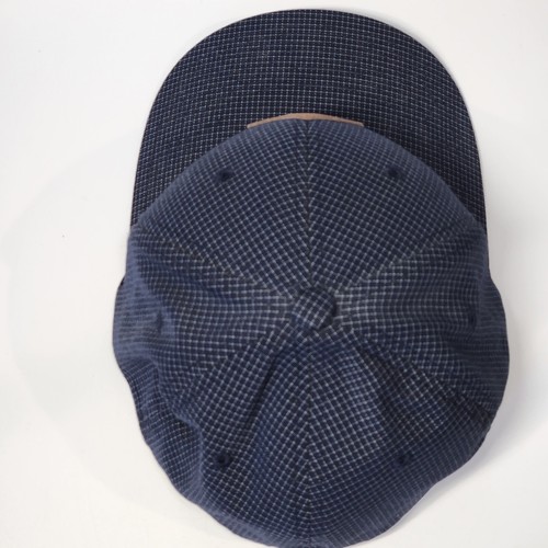 Gorra Cinch Hat Elastizada Flexfit Ajustada S M Cuero Azul Logotipo Parche Bordado Negro - Imagen 9 de 15