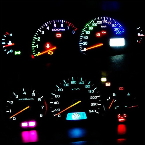 10x Gelb T5 B8.3D LED Glühlampe Tachometer Instrumententafelbeleuchtung Lampe - Picture 4 of 9