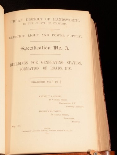 1904-05 Urban District of Handsworth Electric Light and Power Supply Stafford - Picture 4 of 7