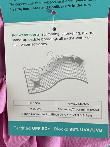 Coolibar UPF 50+ Mädchen Gr. 2T blau Rüschen Kailani Badeanzug Rash Guard NEU - Bild 10 von 15