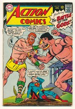 DC Action Comics Superman Issue #353 Zha-Vam The Battle of the Gods! 2.0 GD 1967