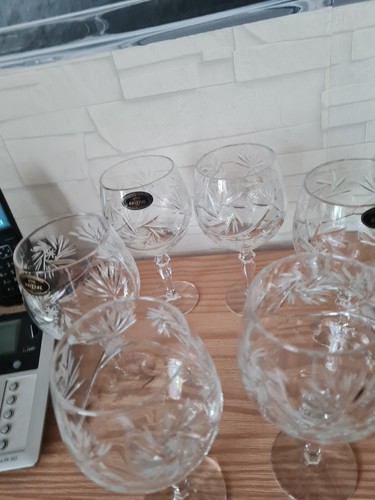 6 x Weinrömer   Kristall - Bild 4 von 6