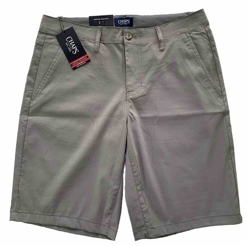 Chaps Mens 10.5" Performance Freedom Stretch Chino Shorts 32-38 Gray CM13SH904X - Picture 2 of 7