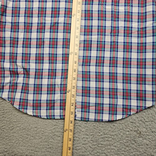 The Fox Collection Shirt Youth Boys Size 14 Short Sleeve Button Down Plaid - Picture 11 of 13