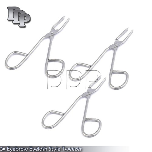 3× Eyebrow Eyelash Style Tweezer Scissor 3.4" Hair Remover Beauty Makeup Tools - 第 3/3 張圖片