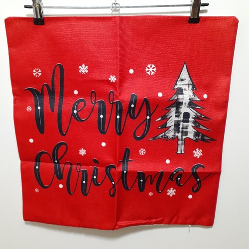 Throw Pillow Cover Red Merry Christmas Holiday Home Decor Cushion SofaCase 17x17