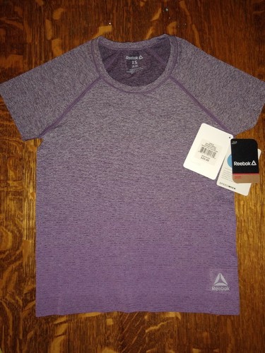 NWT Girls Reebok Sports Seamless Tee Size XS 6-8 Ombre-Urban Violet/Purple - Picture 7 of 7