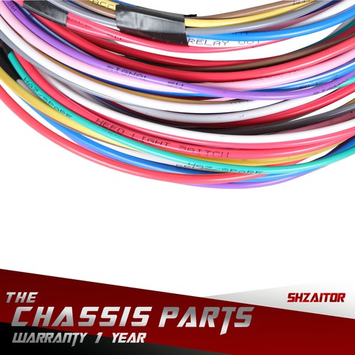 14 Fuse 12v 12 Circuit Universal Wire Harness For Most Street Rods Classic Cars - Picture 15 of 15
