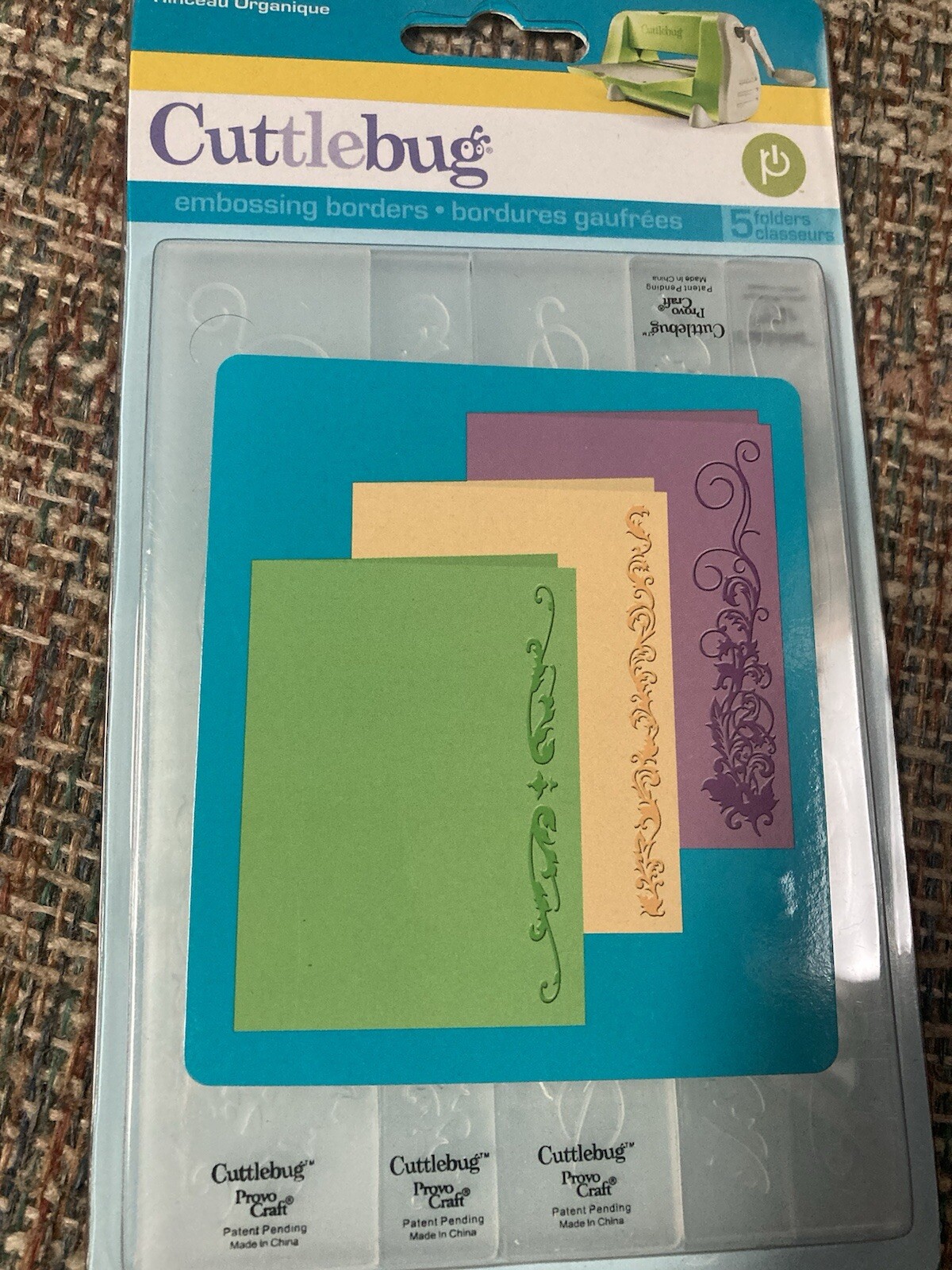 4 Sets Of Cuttlebug Embossing Folders New