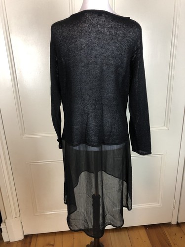 Ping Pong Ladies Size M or 12 Black Knit Top Dress Excellent As New Condition - Picture 8 of 10