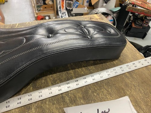 Custom Cobra Seat Ironhead Sportster Custom Chopper Old Skool XLH XLCH 57-78 - Picture 6 of 12