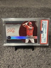 2024 Diamond Icons White Polychromatink Red Ink /5 Mike Trout PSA 8 Auto