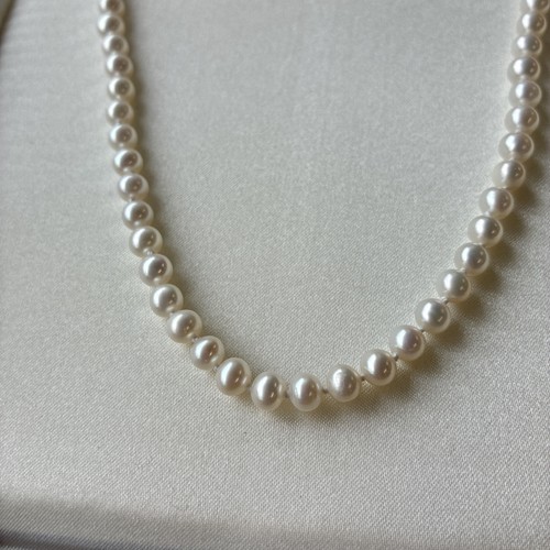 16 Inch Pearls 14k Gold Necklace Zales Fine Jewelry  - Picture 8 of 8