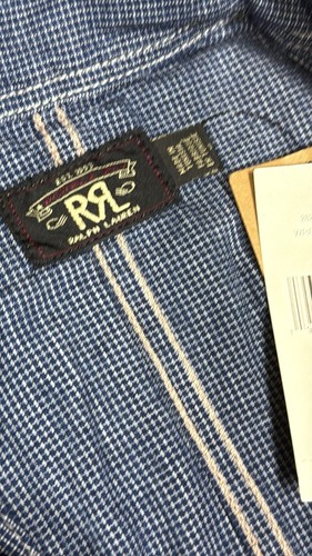 Ralph Lauren Double RL Blau Workwear Jumpsuit/Overall 100% Baumwolle Made in Tunis - Bild 9 von 16