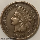 1908 Indian Head Cent Penny XF-AU Extremely Fine-About Uncirculated