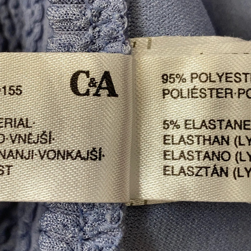 C&A, Bikini, Größe: 38, Elasthan/Polyester, Blau, Einfarbig #cuv - Bild 3 von 5