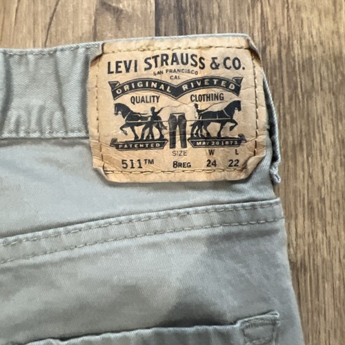 Lot Of 2 Boys Levi’s Jeans Brown And Blue Denim Size 8 Reg W24”x L22” - Picture 7 of 8