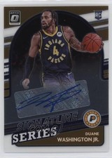 2021 Panini Donruss Optic Signature Series Duane Washington Jr #SS-DWJ Auto 10ba