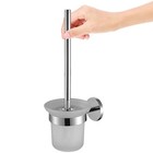 Stainless Steel Wall Mounted Toilet Brush And Holder Set For Bathroom Use
