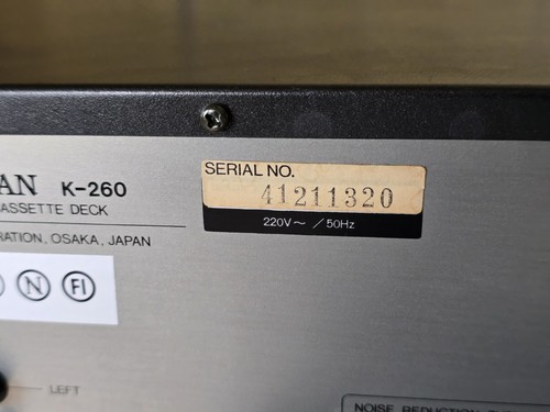 Luxman K 260 kassettendeck - 第 20/23 張圖片