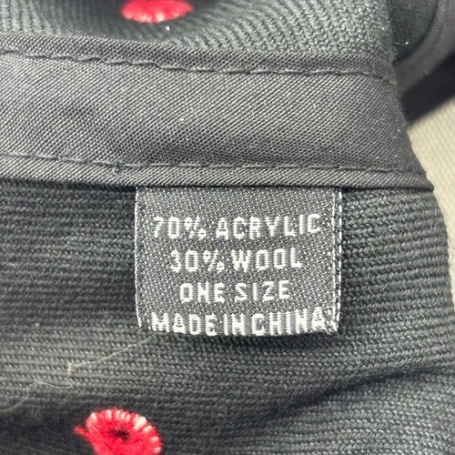 Skatelab Mütze schwarz rot Totenkopf gekreuzte Knochen Logo Einheitsgröße - Bild 11 von 11