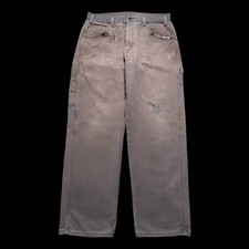Vintage Dickies Carpenter Pants Distressed Brown Painters Mens 34x30